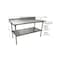 Bk Resources Work Table 16/304 Stainless Steel With Undershelf, 5"Riser 60"Wx30"D CVTR5-6030 - alternate 8